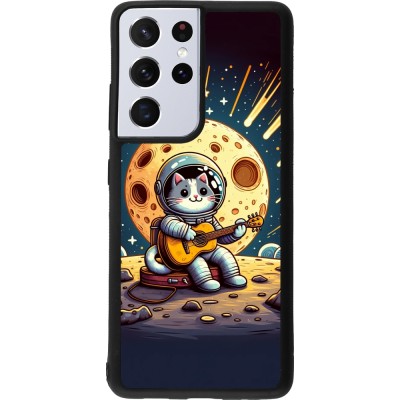 Coque Samsung Galaxy S21 Ultra 5G - Silicone rigide noir AstroCat RockLune