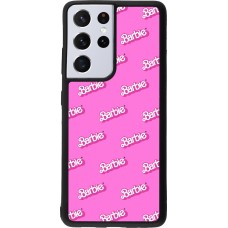 Coque Samsung Galaxy S21 Ultra 5G - Silicone rigide noir Barbie Pattern