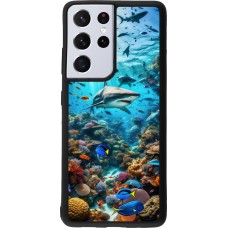 Coque Samsung Galaxy S21 Ultra 5G - Silicone rigide noir Bora Bora Mer et Merveilles