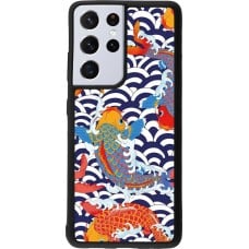 Coque Samsung Galaxy S21 Ultra 5G - Silicone rigide noir Easter 2023 japanese fish