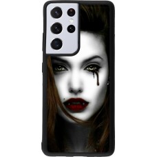 Coque Samsung Galaxy S21 Ultra 5G - Silicone rigide noir Halloween 2023 gothic vampire