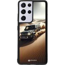 Coque Samsung Galaxy S21 Ultra 5G - Silicone rigide noir Mercedes G Drift Desert