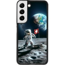 Coque Samsung Galaxy S22 - Astro Suisse sur lune