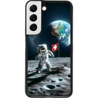 Coque Samsung Galaxy S22 - Astro Suisse sur lune