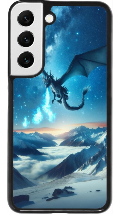 Coque Samsung Galaxy S22 - Dragon nocturne montagne