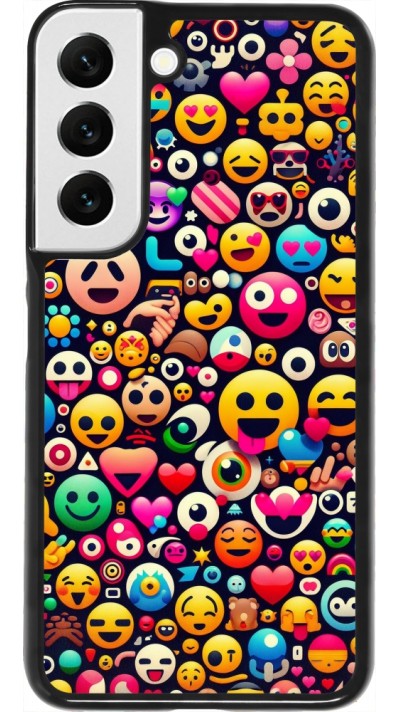 Coque Samsung Galaxy S22 - Emoji Mix Color