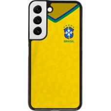 Coque Samsung Galaxy S22 - Maillot de football Brésil 2022 personnalisable