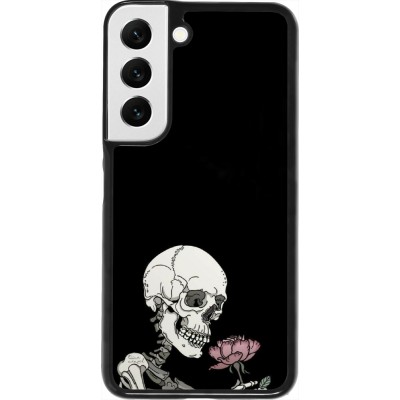 Coque Samsung Galaxy S22 - Halloween 2023 rose and skeleton