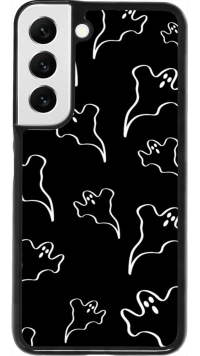 Coque Samsung Galaxy S22 - Halloween 2024 black and white ghosts