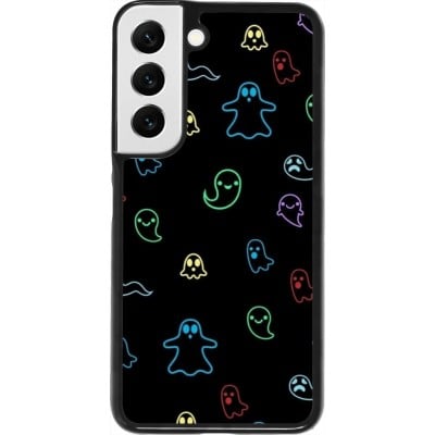 Coque Samsung Galaxy S22 - Halloween 2024 colorful ghosts