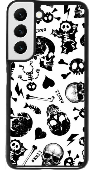 Coque Samsung Galaxy S22 - Halloween 2024 skeleton mix