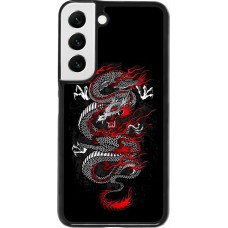 Samsung Galaxy S22 Case Hülle - Japanese style Dragon Tattoo Red Black