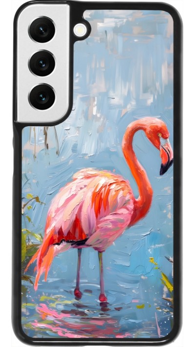 Coque Samsung Galaxy S22 - Paint Flamingo