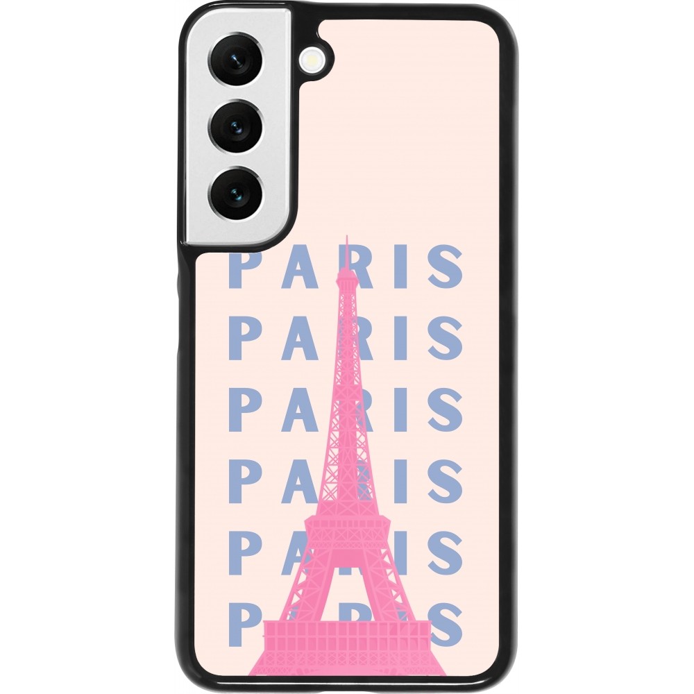 Coque Samsung Galaxy S22 - Paris Pink Print