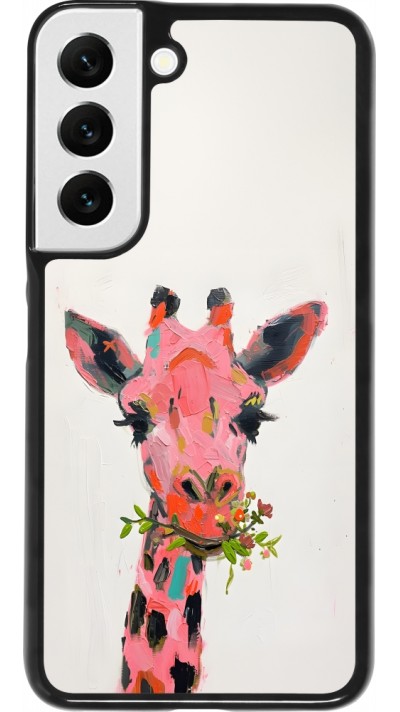 Coque Samsung Galaxy S22 - Pink Girafe Paint