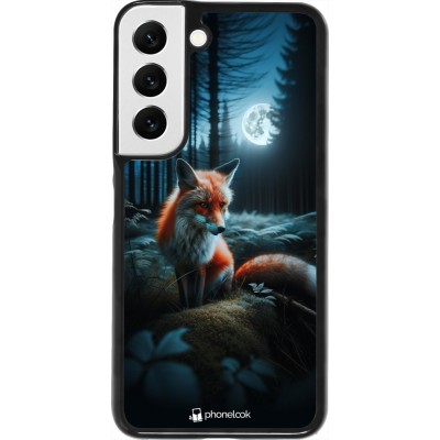 Coque Samsung Galaxy S22 - Renard lune forêt