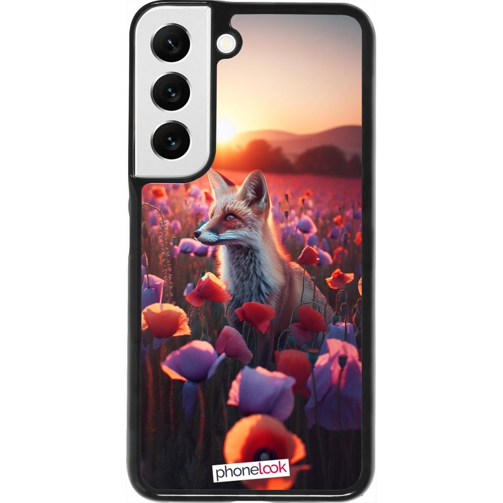 Coque Samsung Galaxy S22 - Renard pourpre au crépuscule