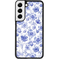 Coque Samsung Galaxy S22 - Spring 23 watercolor blue flowers