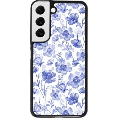 Coque Samsung Galaxy S22 - Spring 23 watercolor blue flowers