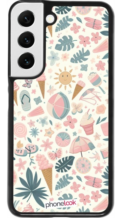 Coque Samsung Galaxy S22 - Summer Pink Pattern