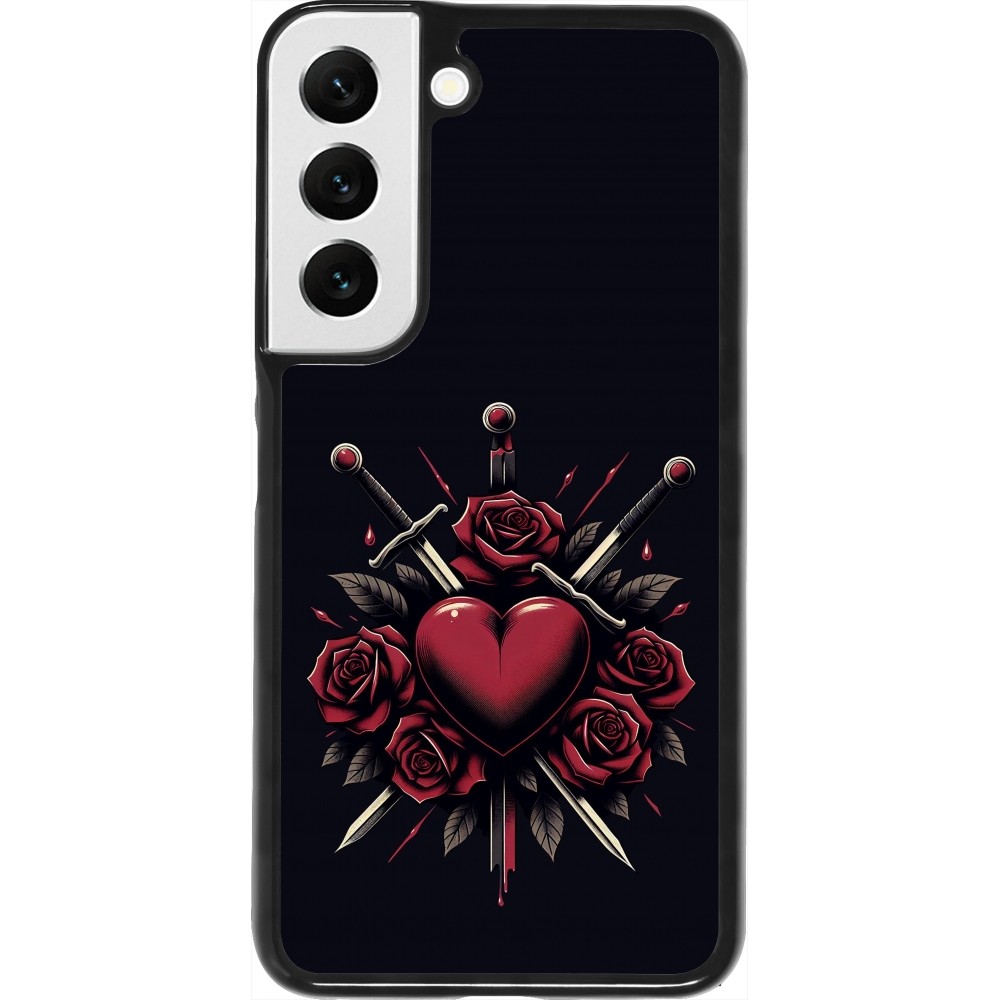 Samsung Galaxy S22 Case Hülle - Valentine 2024 gothic love