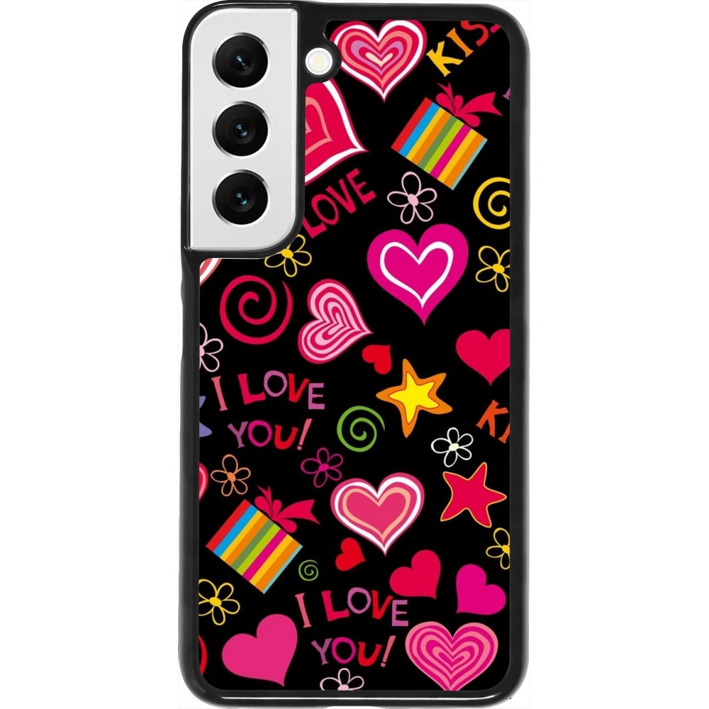 Coque Samsung Galaxy S22 - Valentine 2023 love symbols