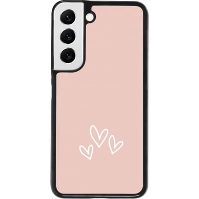 Coque Samsung Galaxy S22 - Valentine 2023 three minimalist hearts