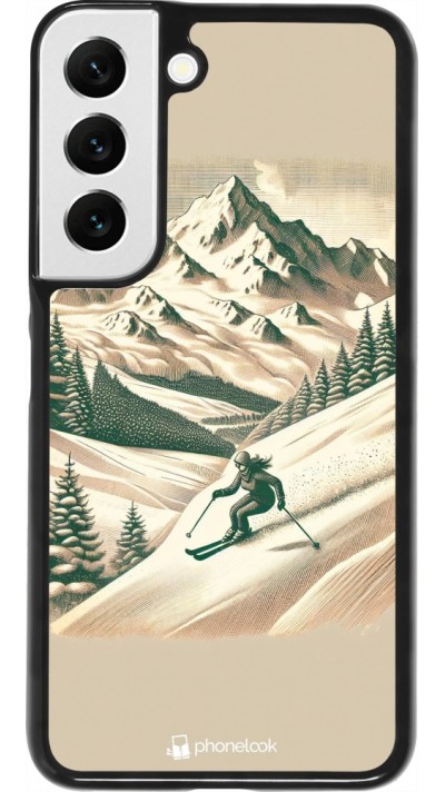 Coque Samsung Galaxy S22 - Vintage Ski Mountain