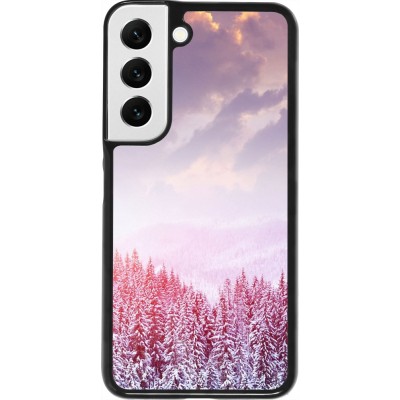 Samsung Galaxy S22 Case Hülle - Winter 22 Pink Forest