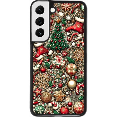 Coque Samsung Galaxy S22 - Noël 2023 micro pattern