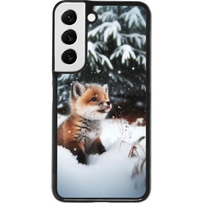 Coque Samsung Galaxy S22 - Noël 2023 Renardeau sapin