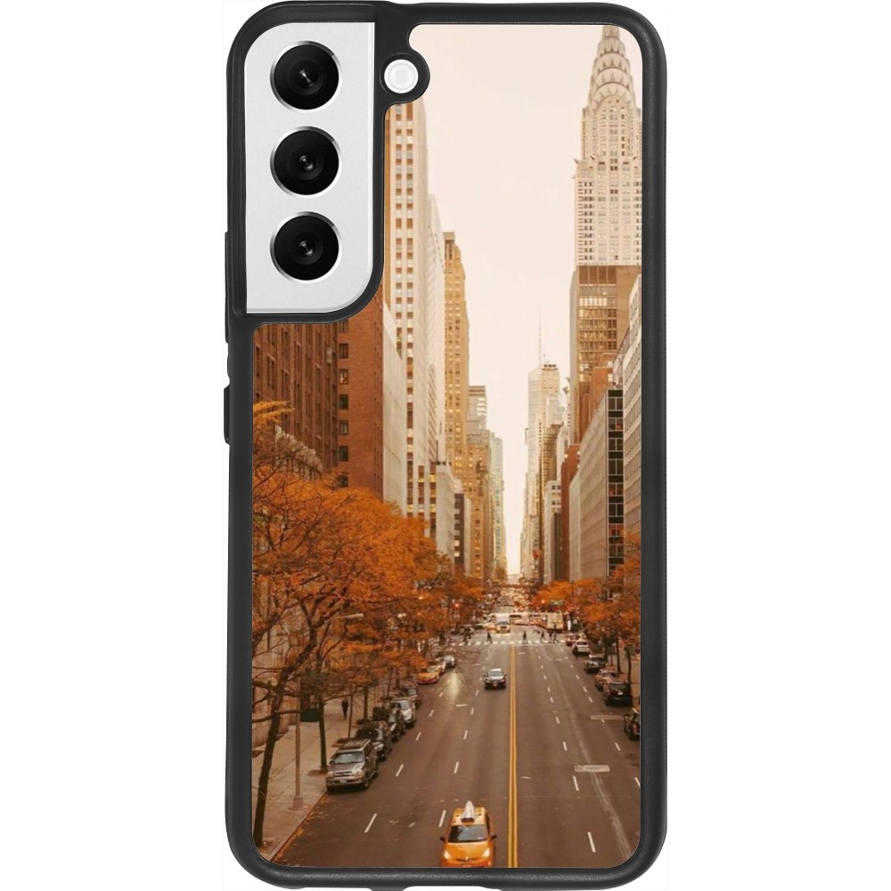 Coque Samsung Galaxy S22 - Silicone rigide noir Autumn 2024 New York city