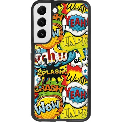 Coque Samsung Galaxy S22 - Silicone rigide noir Cartoons slogans