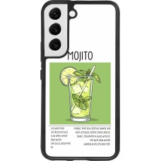 Coque Samsung Galaxy S22 - Silicone rigide noir Cocktail recette Mojito