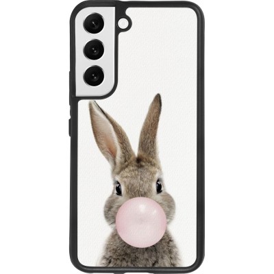 Coque Samsung Galaxy S22 - Silicone rigide noir Easter 2023 bubble gum bunny