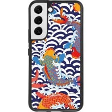 Coque Samsung Galaxy S22 - Silicone rigide noir Easter 2023 japanese fish