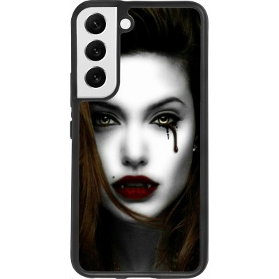 Coque Samsung Galaxy S22 - Silicone rigide noir Halloween 2023 gothic vampire