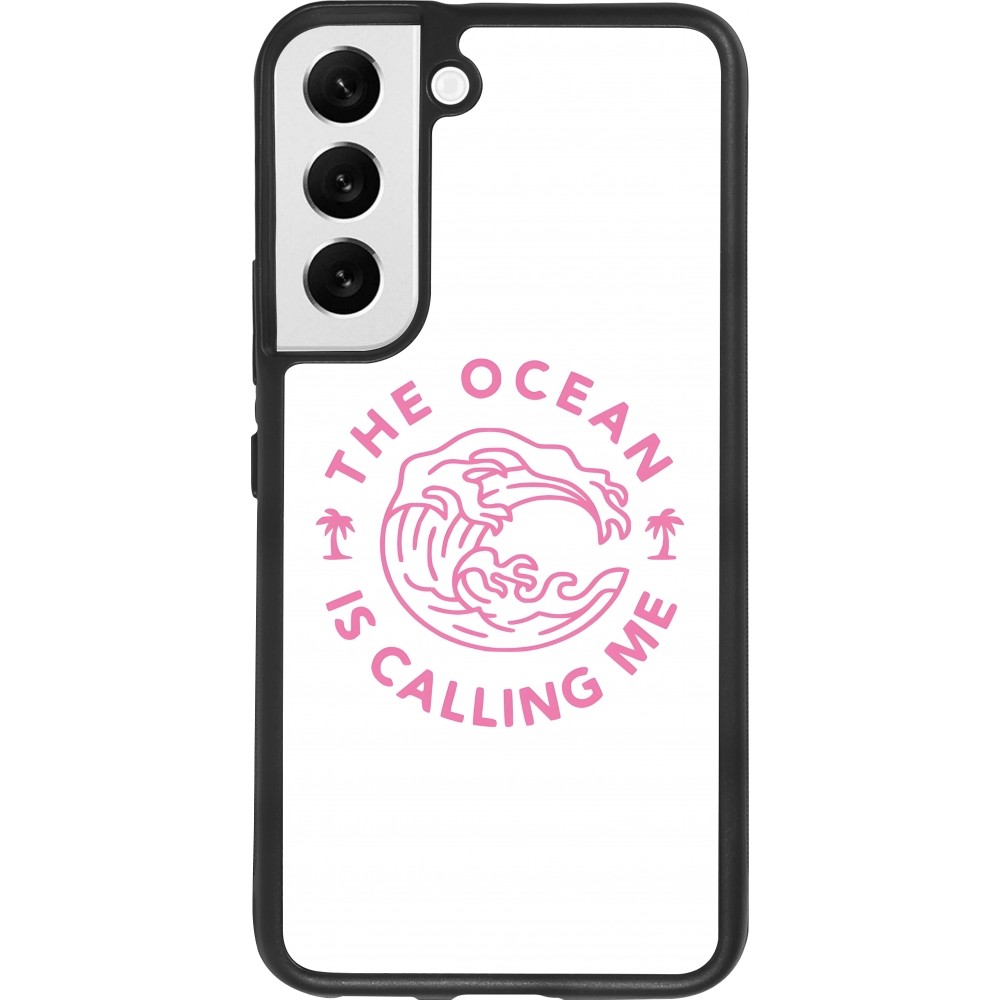 Coque Samsung Galaxy S22 - Silicone rigide noir The Ocean is calling me