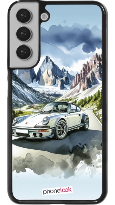 Samsung Galaxy S22+ Case Hülle - Porsche 911 Berg Aquarell