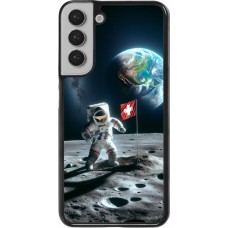 Coque Samsung Galaxy S22+ - Astro Suisse sur lune