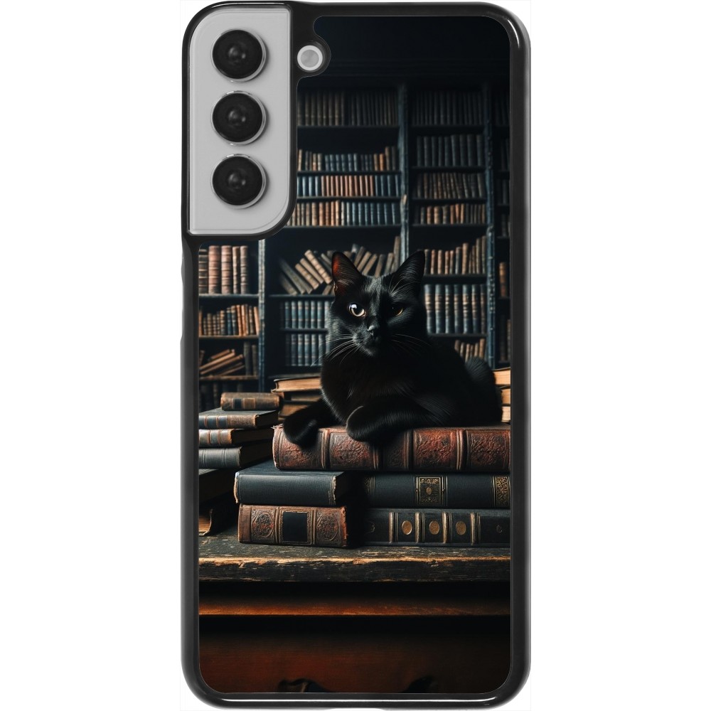 Coque Samsung Galaxy S22+ - Chat livres sombres