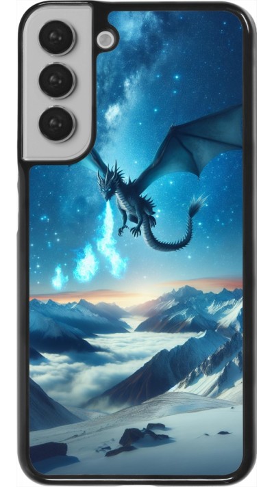 Coque Samsung Galaxy S22+ - Dragon nocturne montagne