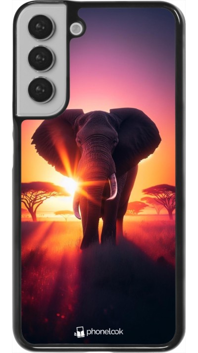 Coque Samsung Galaxy S22+ - Elephant Sunrise Beauty