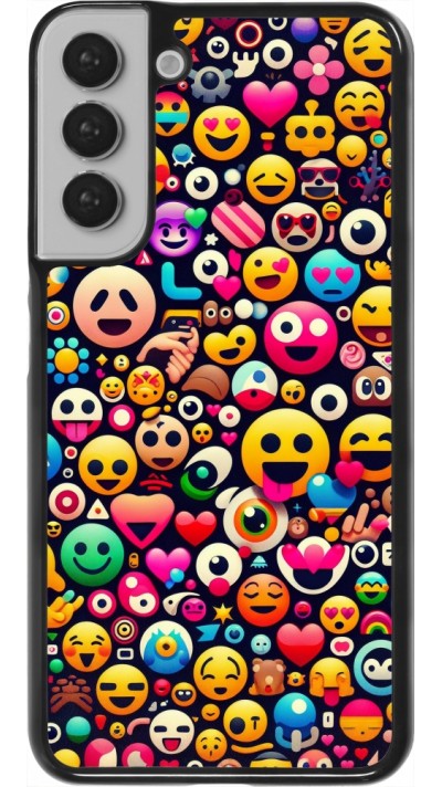 Coque Samsung Galaxy S22+ - Emoji Mix Color