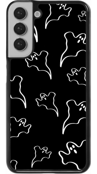 Coque Samsung Galaxy S22+ - Halloween 2024 black and white ghosts