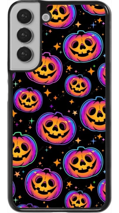 Coque Samsung Galaxy S22+ - Halloween 2024 rainbow pumpkins