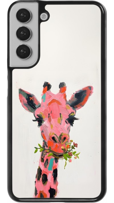 Coque Samsung Galaxy S22+ - Pink Girafe Paint