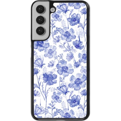 Coque Samsung Galaxy S22+ - Spring 23 watercolor blue flowers