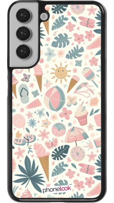 Coque Samsung Galaxy S22+ - Summer Pink Pattern