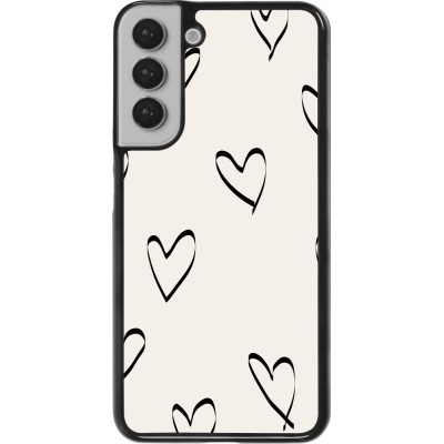 Coque Samsung Galaxy S22+ - Valentine 2023 minimalist hearts